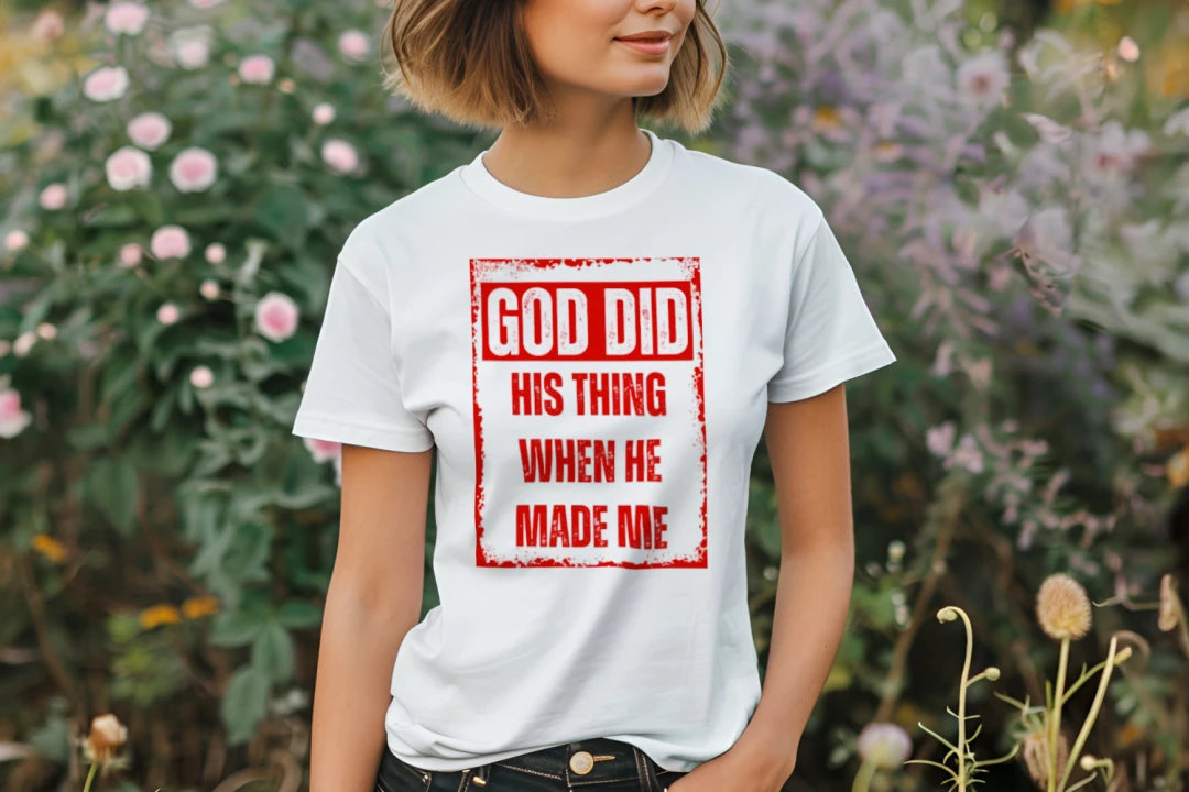 GOD DID HIS THING (Black/Red, White/Red, Sport Grey/Red, Navy/Red)